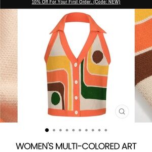 Vibrant Retro-Inspired Crop Top